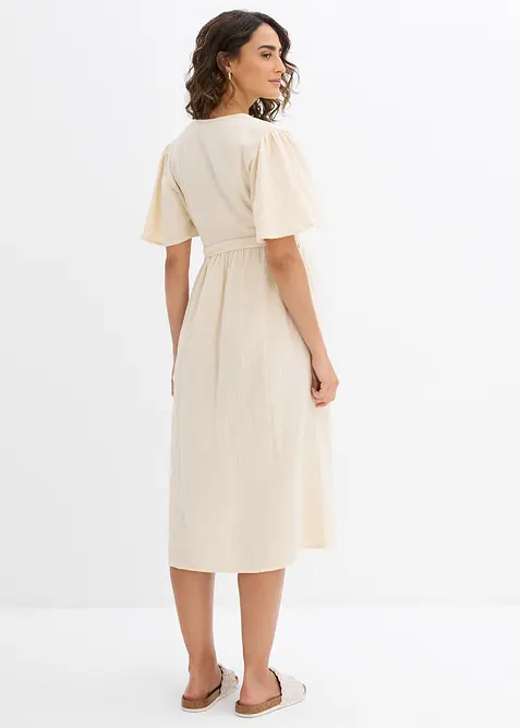 Zwangerschapsjurk/voedingsjurk van katoen-mousseline, bonprix