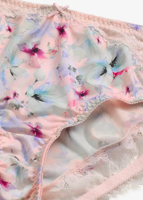 Maxislip met glanseffect (set van 2), bonprix