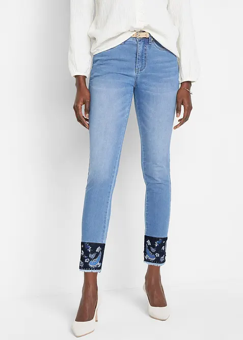Slim fit jeans mid waist, stretch, bonprix