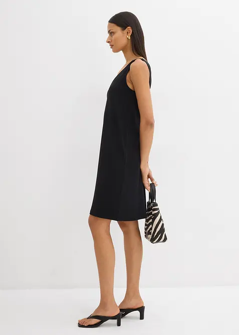 Jurk met spaghettibandjes en V-hals, bonprix