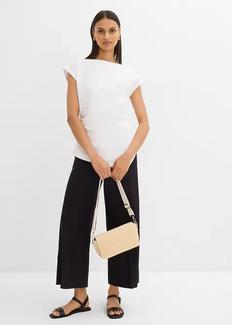 Asymmetrische top van comfortabele scuba, bonprix