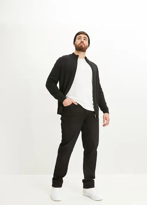 Vest met opstaande kraag en gerecycled katoen, bonprix