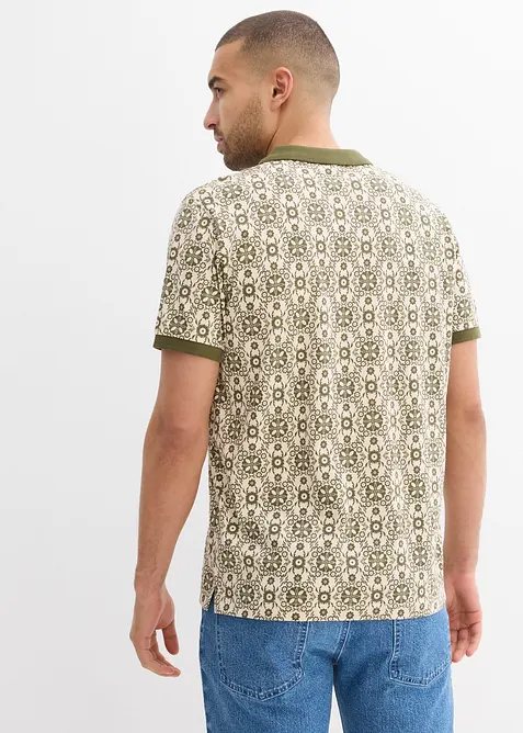 Poloshirt met korte mouwen van biologisch katoen, bonprix