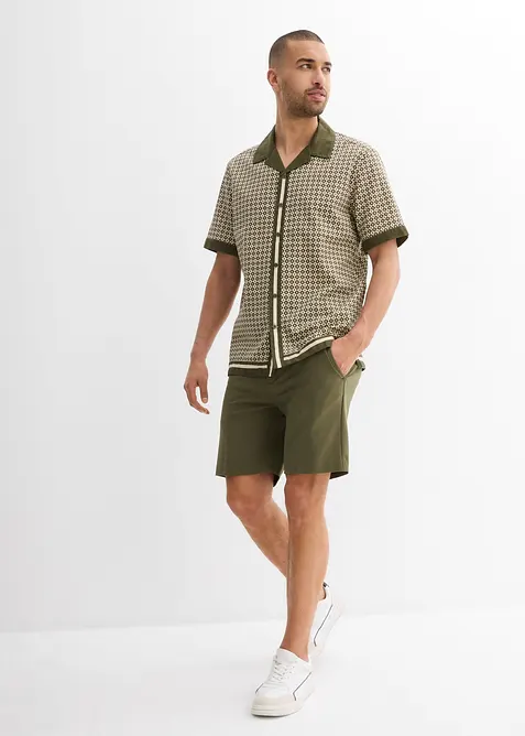 Linnen overhemd met korte mouwen, bonprix