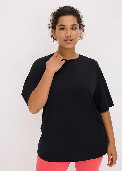 Oversized sportshirt met katoen, sneldrogend, bonprix