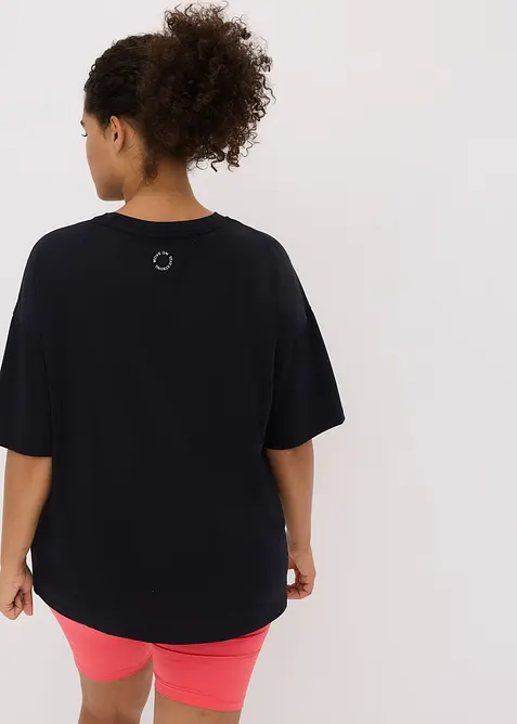 Oversized sportshirt met katoen, sneldrogend, bonprix