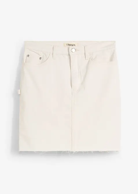 Minirok van een elastische katoenmix, bonprix