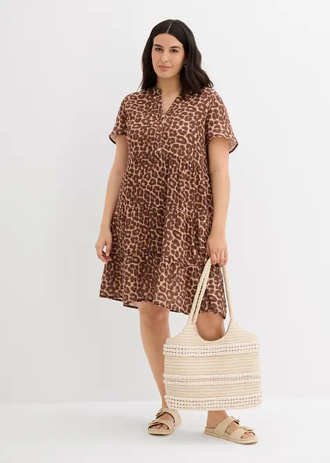 Jurk van zachte mouselline, bonprix