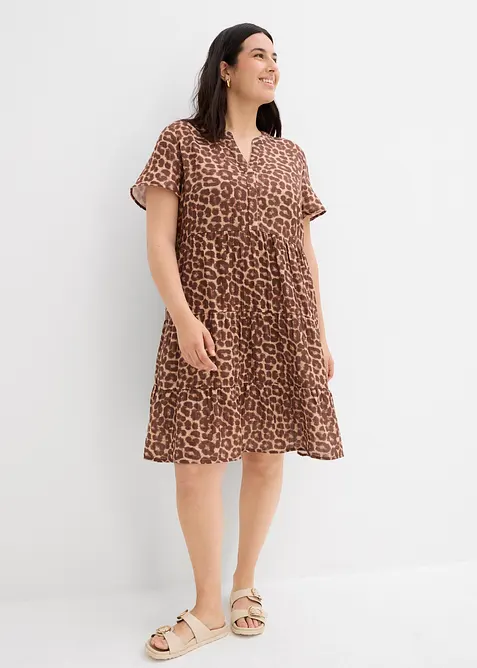 Jurk van zachte mouselline, bonprix