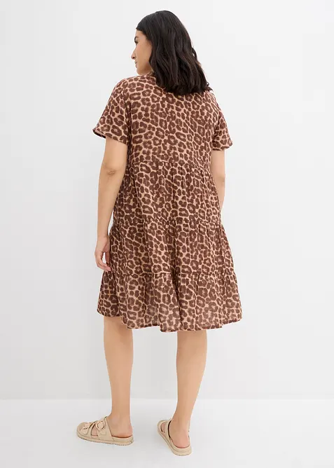 Jurk van zachte mouselline, bonprix