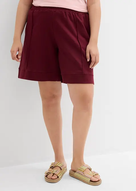 Wijde sweat short in een katoenmix, bonprix