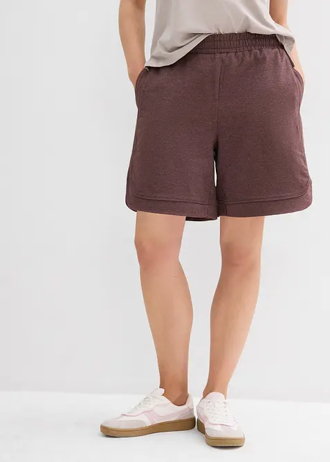 Wijde sweat short van een katoenmix, bonprix