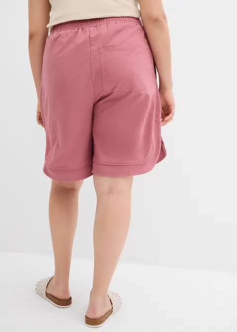 Wijde sweat short van een katoenmix, bonprix