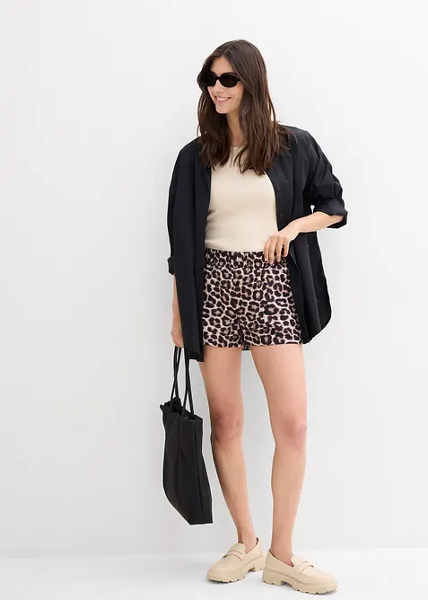 Short met een elastische band, bonprix