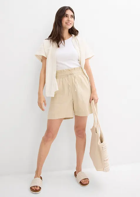 Linnen short, bonprix