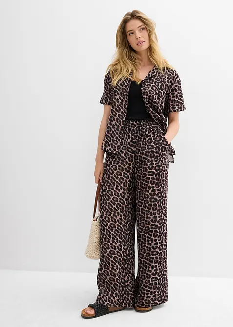 Palazzo broek van mousseline, bonprix