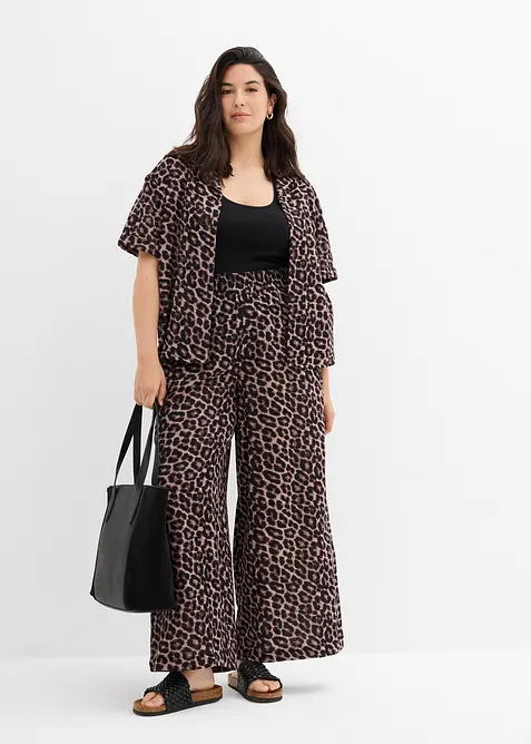 Palazzo broek van mousseline, bonprix