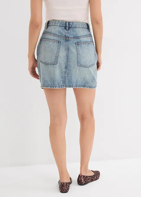 Spijkerrok met een asymmetrische band, bonprix