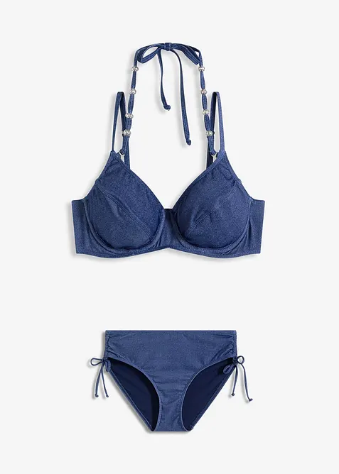 Beugel bikini in jeanslook (2-dlg. set), bonprix