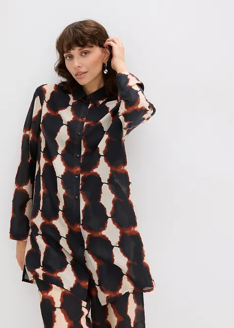 Lange blouse in batik dessin, bonprix