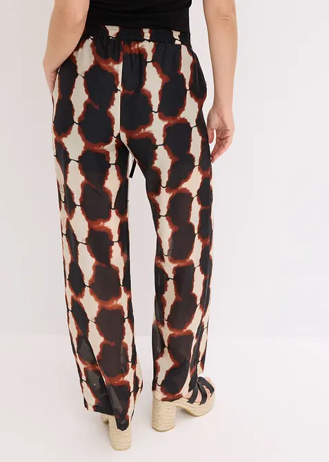 Wijde broek in batik dessin, bonprix
