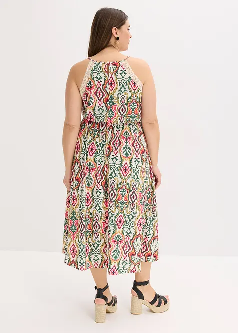 Midi jurk met kant, bonprix