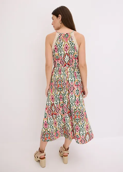 Midi jurk met kant, bonprix