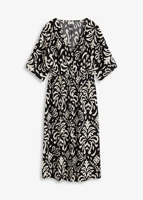 Gedessineerde jersey jurk, bonprix