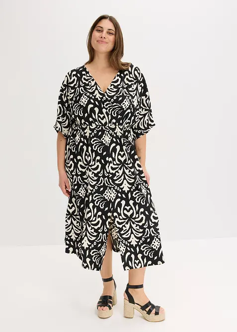 Gedessineerde jersey jurk, bonprix