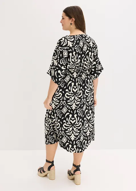 Gedessineerde jersey jurk, bonprix