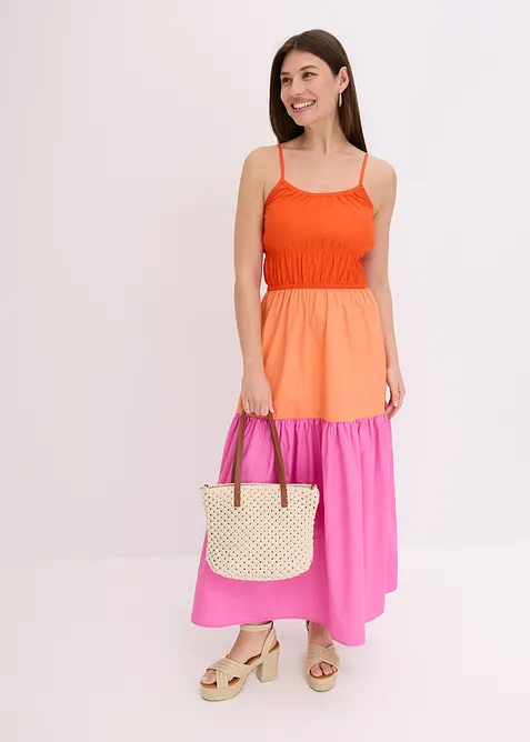 Jurk met spaghettibandjes, bonprix