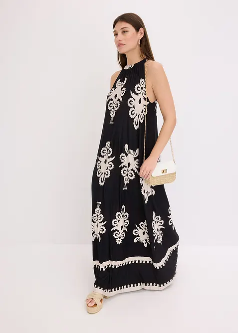 Gedessineerde Jersey jurk in een zachte visocemix, bonprix