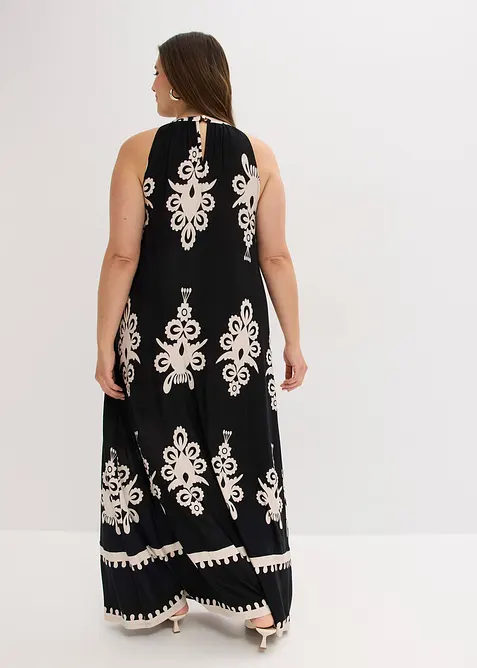 Gedessineerde Jersey jurk in een zachte visocemix, bonprix