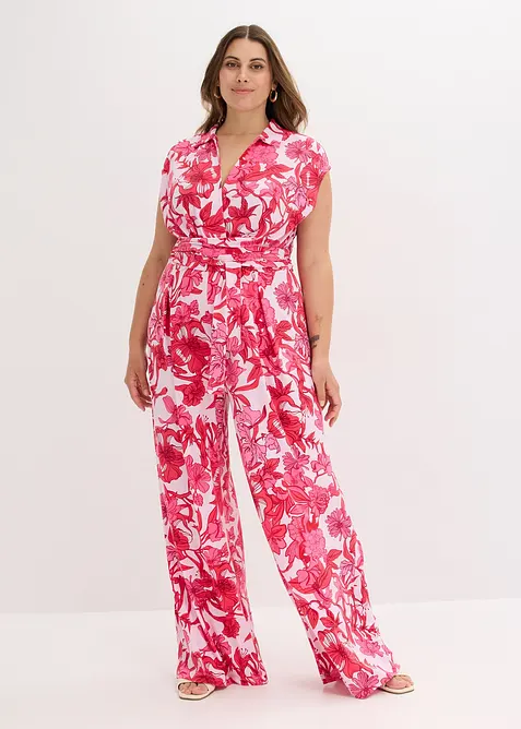 Gedessineerde jersey jumpsuit, bonprix