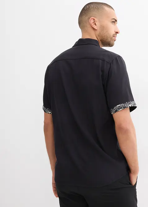Overhemd met korte mouwen, slim fit, bonprix