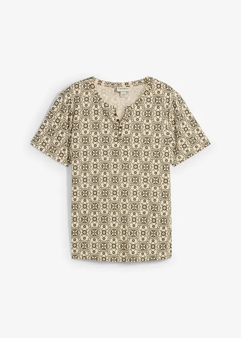 Henley shirt van puur katoen, bonprix