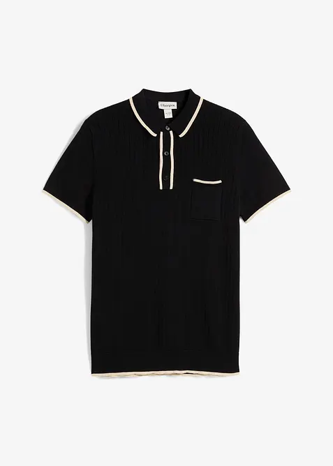 Poloshirt met contrasterende details, bonprix