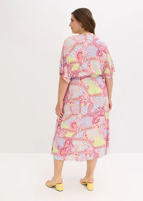 Jersey jurk met kant in een zacht viscosemix, bonprix