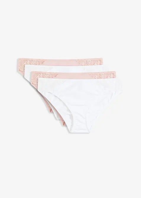 Slips met kant (set van 4), bonprix