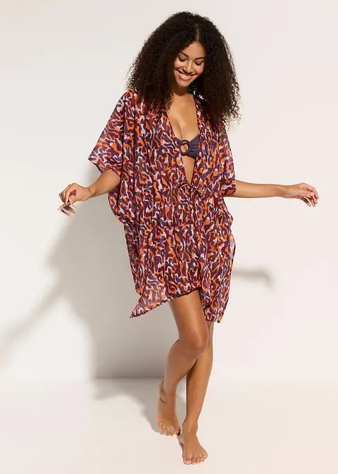 Kimono blouse met strikdetail, bonprix