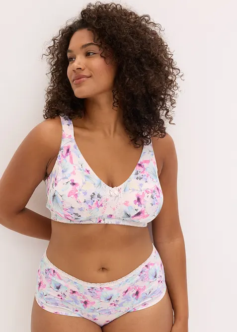 Bh zonder beugels met zacht biologisch katoen (set van 3), bonprix