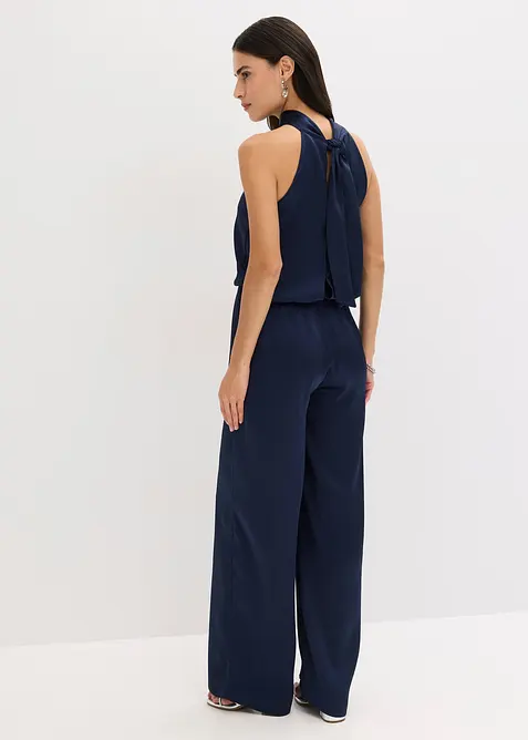 Jumpsuit van gestructureerd satijn, bonprix
