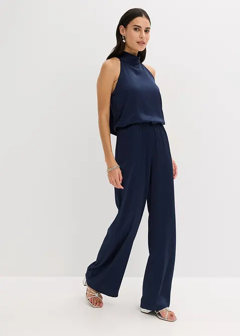 Jumpsuit van gestructureerd satijn, bonprix