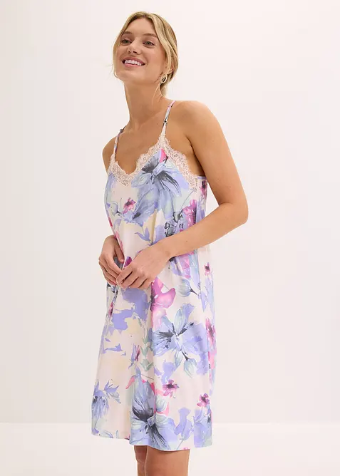 Kort nachthemd in een zachte viscosemix, bonprix