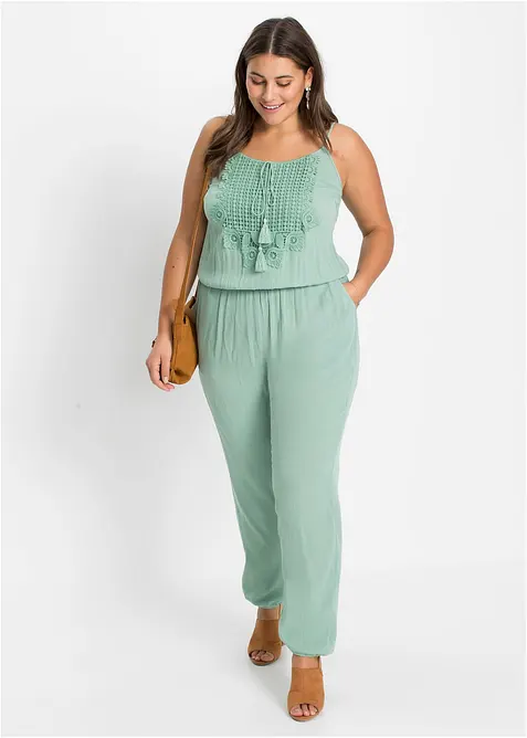 Jumpsuit van gestructureerde viscose, bonprix