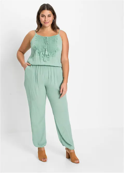 Jumpsuit van gestructureerde viscose, bonprix