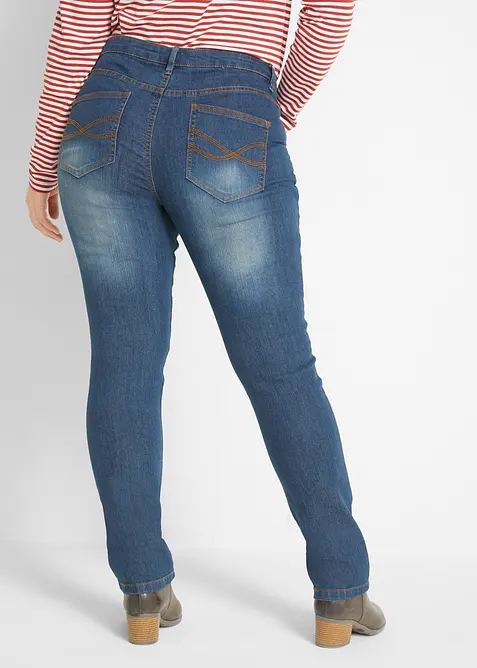 Skinny stretch jeans mid waist, bonprix
