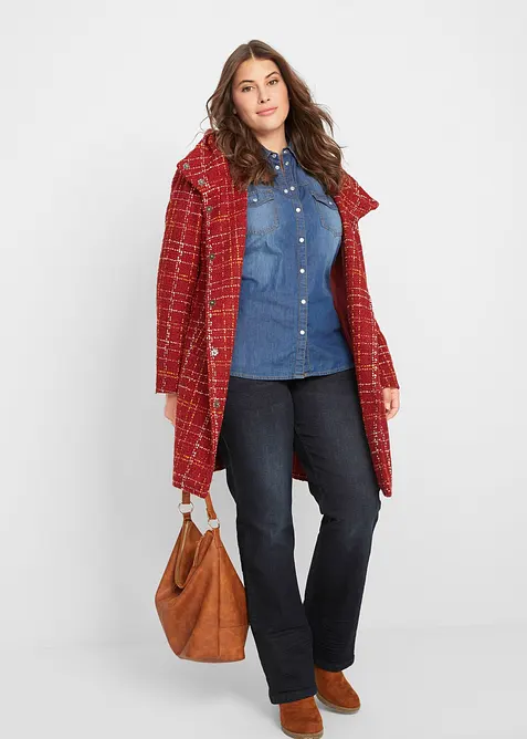 Bootcut stretch jeans, mid waist, bonprix