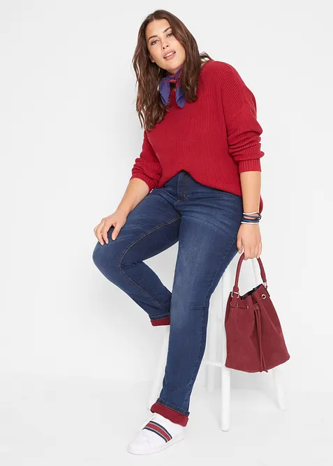 Thermojeans, straight high waist, bonprix