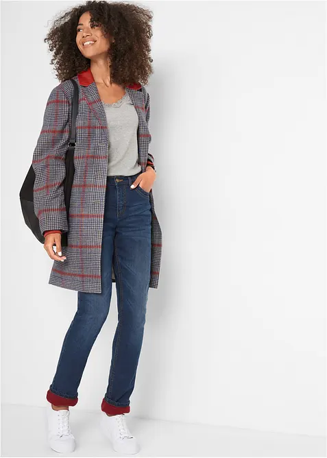 Thermojeans, straight high waist, bonprix